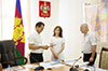 Герб Краснодарского края в кабинете губернатора