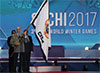 Вручение флага Всемирных Армейских игр Сочи